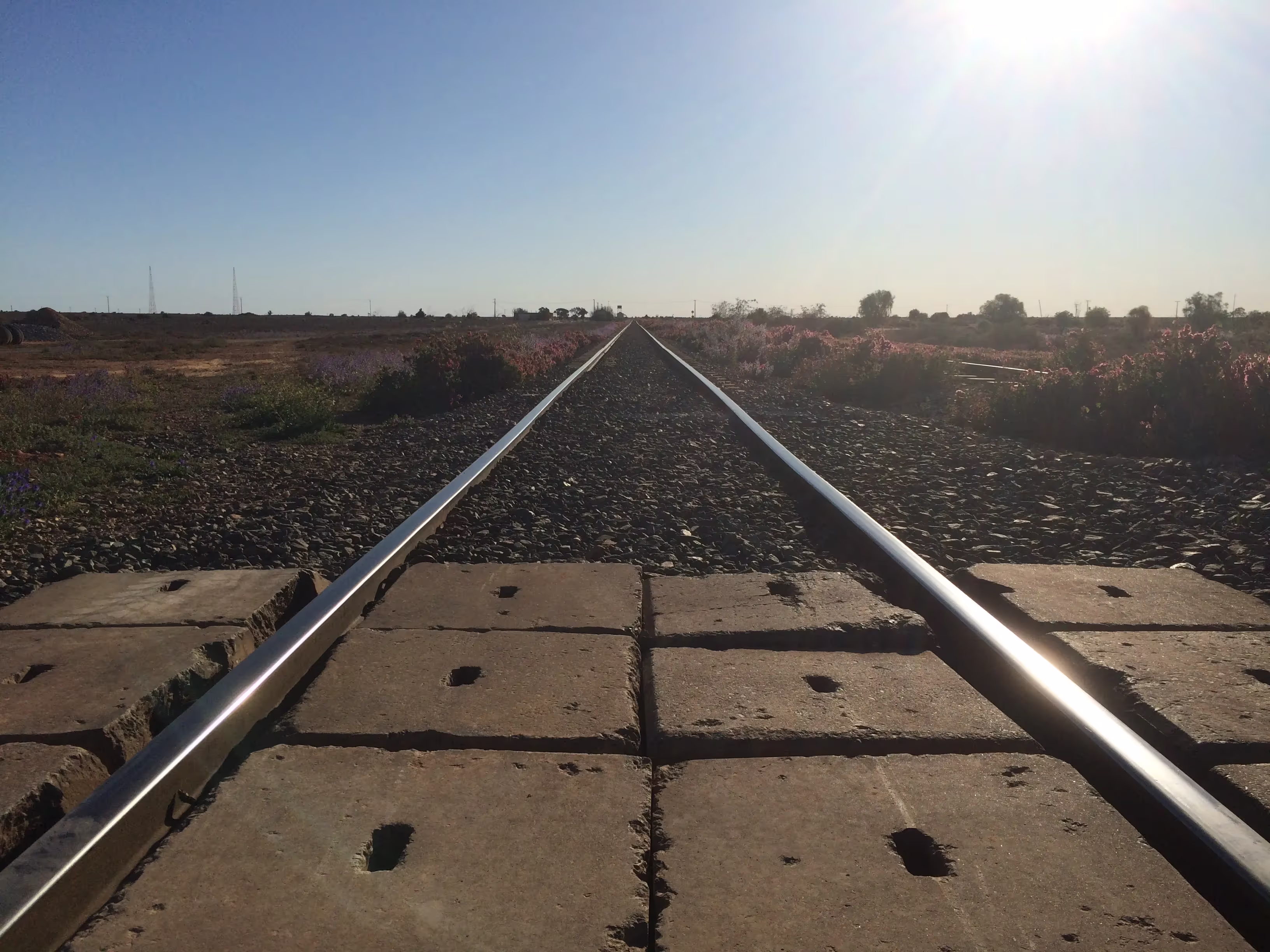 Railway lines at Forrest Airport